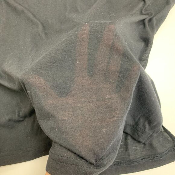 Sweaty Betty Top Womens S Small Purple/Black Semi Sheer Crew Neck 3/4 Sleeves - Picture 8 of 12